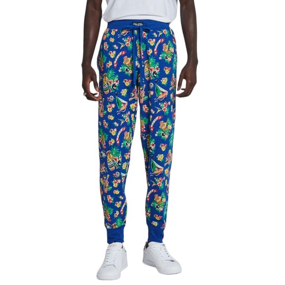 Polo Ralph Lauren AOP Hawaiian Bear Jogger Sleep Pants - Picture 1 of 4